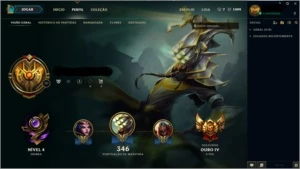 Conta League of Legends OURO 4 LOL