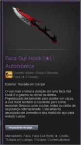 Inventário de csgo com + de R$ 1600 em skins - Counter Strike