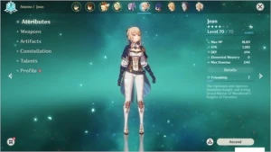 Conta Genshin Impact 5 ótimos 5 estrelas AR 49