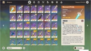 Conta Genshin Impact 5 ótimos 5 estrelas AR 49
