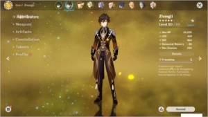 Conta Genshin Impact 5 ótimos 5 estrelas AR 49