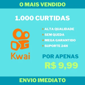 1.000 Curtidas no Kwai - Redes Sociais