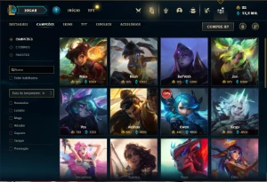Conta ouro 4 com 140 Champs e 100 Skins + 5 Vitoriosas - League of Legends LOL