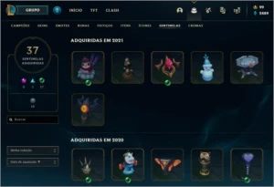 Conta LoL Platina (várias skins com borda e prestígio) - League of Legends