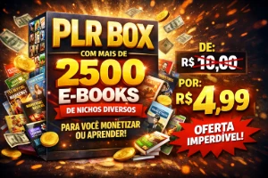+2.500 Ebooks PLR's Traduzidos + Brinde (MAIS BARATO DA DFG)