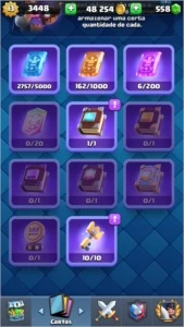CONTA CLASH ROYALE NÍVEL 13 COM MUITA CARTA FULL