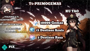 GENSHIN IMPACT// PERSONAGENS T5+Gemas 🌠