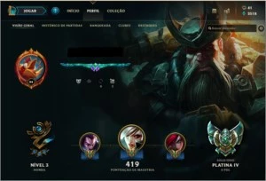 Conta platina 4, 51 Skins, 107 Campeões, Nivel 94 Season 8! - League of Legends LOL