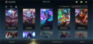 CONTA WILD RIFT ESMERALDA 17 SKINS + 435 WC - League of Legends: Wild Rift LOL WR