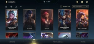 CONTA WILD RIFT ESMERALDA 17 SKINS + 435 WC - League of Legends: Wild Rift LOL WR