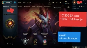 Lol prata 2 / email não verificado - League of Legends
