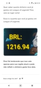 Conta de league of legends LOL