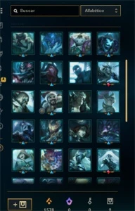 conta D4 varias skins no espólios - League of Legends LOL
