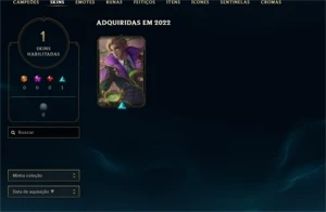 conta D4 varias skins no espólios - League of Legends LOL