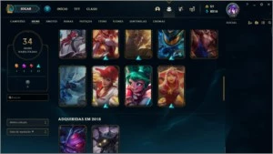 Conta League of Legends Com Skins Gold 1 e Passe TFT ativo. LOL