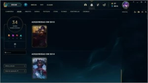 Conta League of Legends Com Skins Gold 1 e Passe TFT ativo. LOL