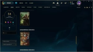 Conta League of Legends Com Skins Gold 1 e Passe TFT ativo. LOL