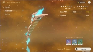 AR40 Diluc, Tartaglia, Skyward Harp, Aquila Favonia+5k Primo - Genshin Impact