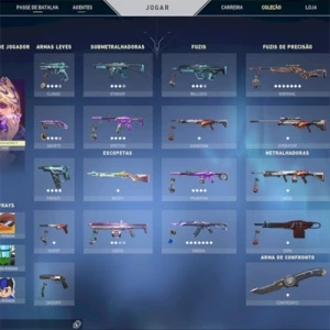 VENDO CONTA VALORANT FULL ACESSO 1 VANDAL 1 MARSHAL + 2 PASS
