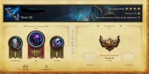 Conta Bronze 3/27 champs /7 skins/ 1113 RP - League of Legends LOL