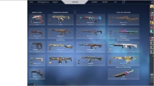 conta valorant cheia de skins e dima 2