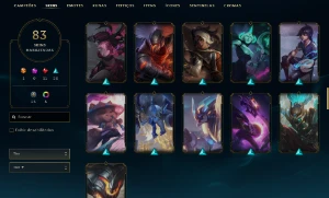 Conta ex diamante - 83 Skins - League of Legends LOL