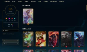 Conta ex diamante - 83 Skins - League of Legends LOL