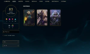 Conta ex diamante - 83 Skins - League of Legends LOL