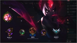 Conta League Of Legends Prata 1, Borda Gold LOL