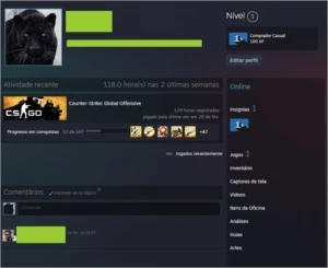 Vendo conta para MM csgo+primer - Counter Strike