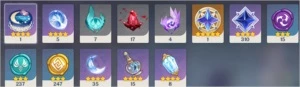 Eula + Tumulo + Baal + Hutao + Zhongli + Diluc + Harpa Jean - Genshin Impact
