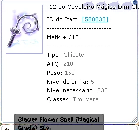 Ragna4th Dim Whip Grade A+12 Magical 5 / 2X Metallic Fury - Ragnarok Online