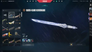 Conta com pacote kuronami várias skins chaveiro raro champ21 - Valorant