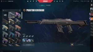 Conta com pacote kuronami várias skins chaveiro raro champ21 - Valorant