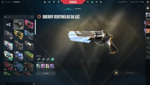 Conta com pacote kuronami várias skins chaveiro raro champ21 - Valorant