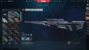 Conta com pacote kuronami várias skins chaveiro raro champ21 - Valorant