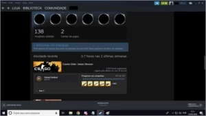 Conta Steam - Nível 102, CSGO medalhas RARISSIMAS, 110 jogos
