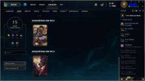 Conta lol lvl 58 15 skins Season 3 (Ezreal pulsefire) - League of Legends