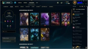 Conta lol lvl 58 15 skins Season 3 (Ezreal pulsefire) - League of Legends