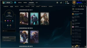 Conta lol lvl 58 15 skins Season 3 (Ezreal pulsefire) - League of Legends