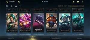 WILD RIFT 92 SKINS; PASSE ON; 770 WC;18K PONTOS COLECIONADOR - League of Legends: Wild Rift LOL WR