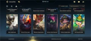WILD RIFT 92 SKINS; PASSE ON; 770 WC;18K PONTOS COLECIONADOR - League of Legends: Wild Rift LOL WR