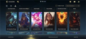 WILD RIFT 92 SKINS; PASSE ON; 770 WC;18K PONTOS COLECIONADOR - League of Legends: Wild Rift LOL WR