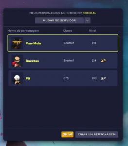 Conta Dofus Servidor KOURIAL