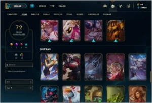 Conta prata 2 com 75 champs e 70 skins + 1 Prestigio - League of Legends LOL