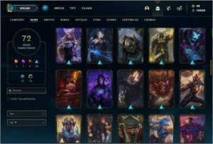 Conta prata 2 com 75 champs e 70 skins + 1 Prestigio - League of Legends LOL