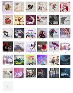 Pack Canva Dança - 36 Artes Editáveis - Serviços Digitais