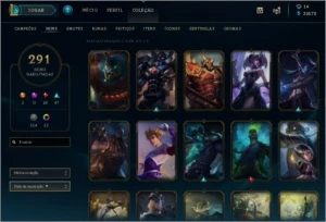 Conta LOL 2012 com 291 Skins - League of Legends
