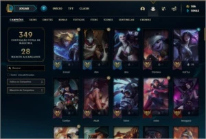 Conta prata 4 com 94 champs, 91 skins ( MAIN ADC ) - League of Legends LOL