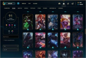 Conta prata 4 com 94 champs, 91 skins ( MAIN ADC ) - League of Legends LOL